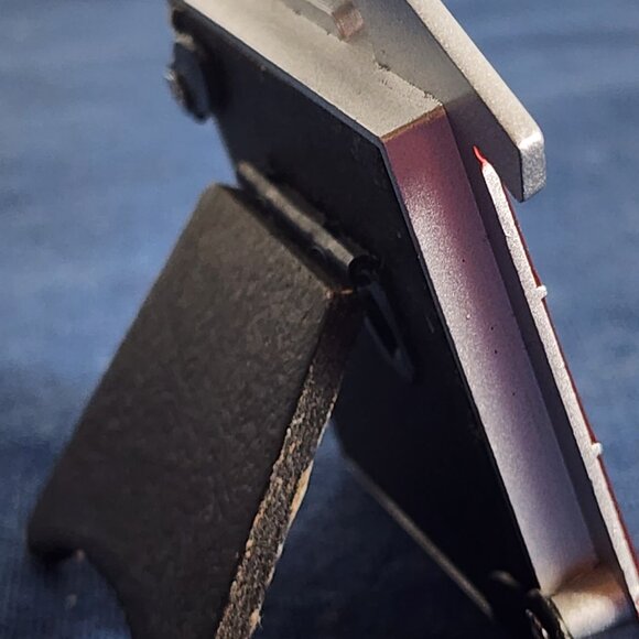 Mini Red Silver Blue Enamel Family Bone w/Heart Dog Bowl Hydrant Picture Frame - Picture 12 of 16